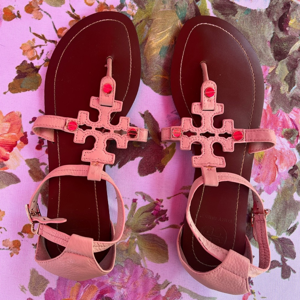 Tory Burch pink sandals